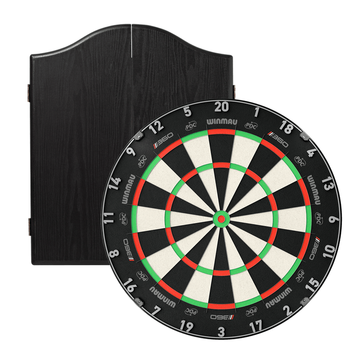 Winmau Blade 6 Dartboard & Cabinet Bundle Blade 360 / Black Boards
