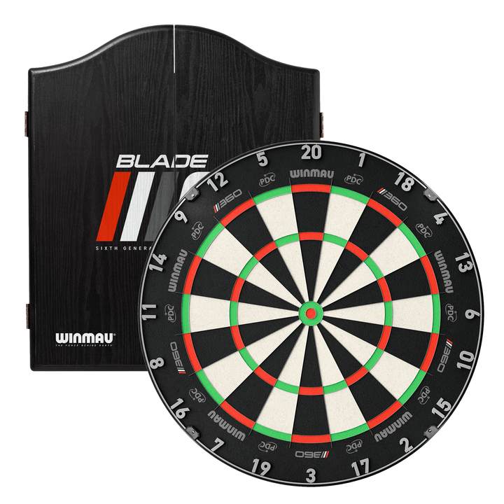 Winmau Blade 6 Dartboard & Cabinet Bundle Blade 360 / Blade 6 Boards