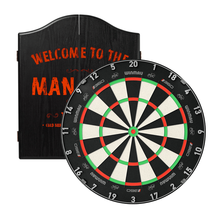 Winmau Blade 6 Dartboard & Cabinet Bundle Blade 360 / Man Cave Boards