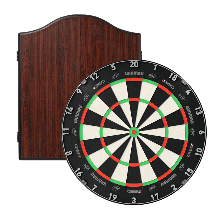 Winmau Blade 6 Dartboard & Cabinet Bundle Blade 360 / Rosewood Boards