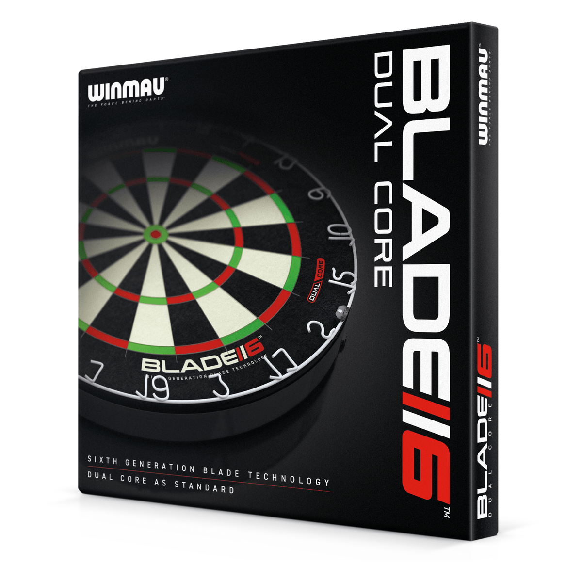 Winmau Blade 6 Dual Core Dartboard, Surround & Corona Light Bundle Dartboard Bundles