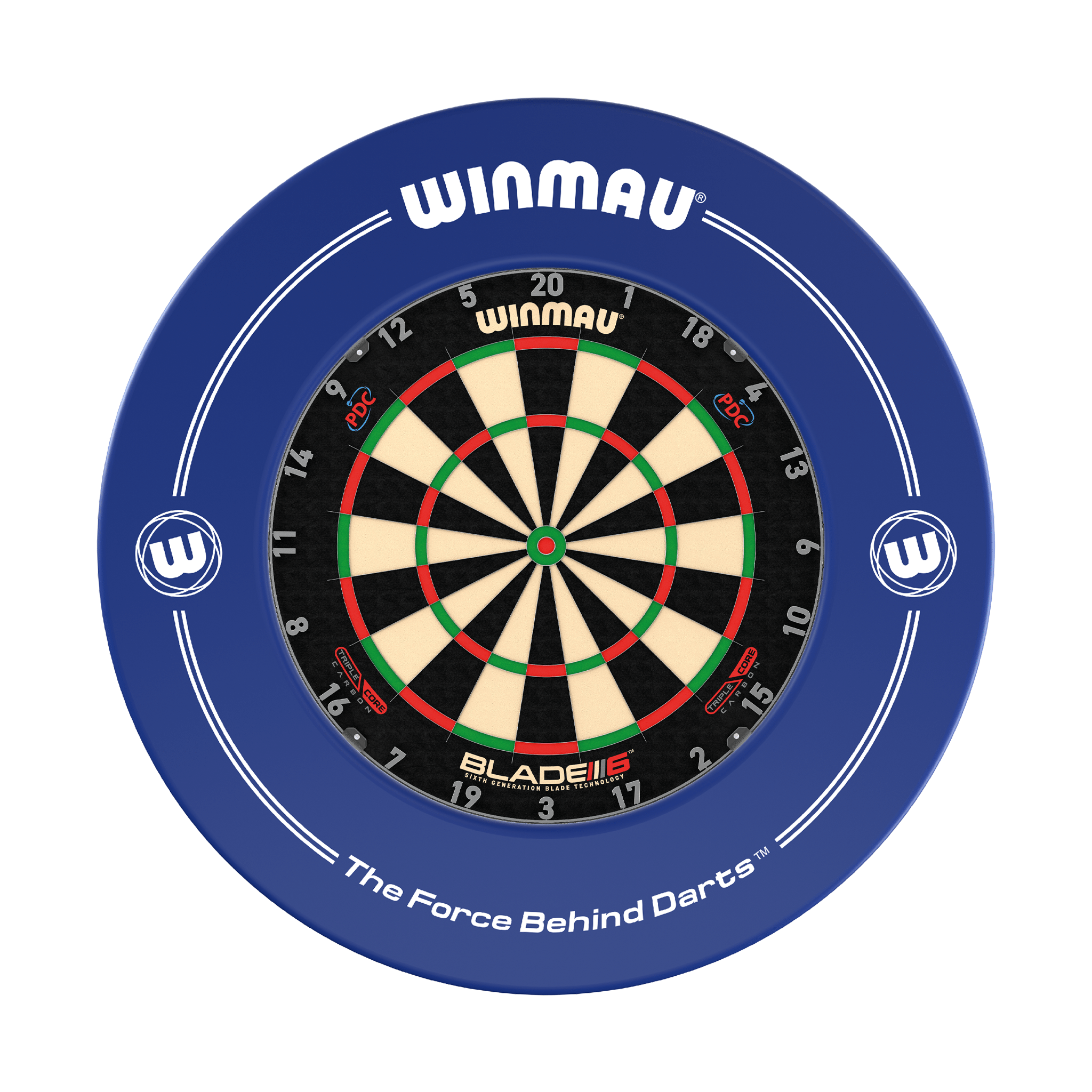 Winmau Blade 6 Triple Core Dartboard & Surround Bundle Blade 6 Triple Core / Blue Boards