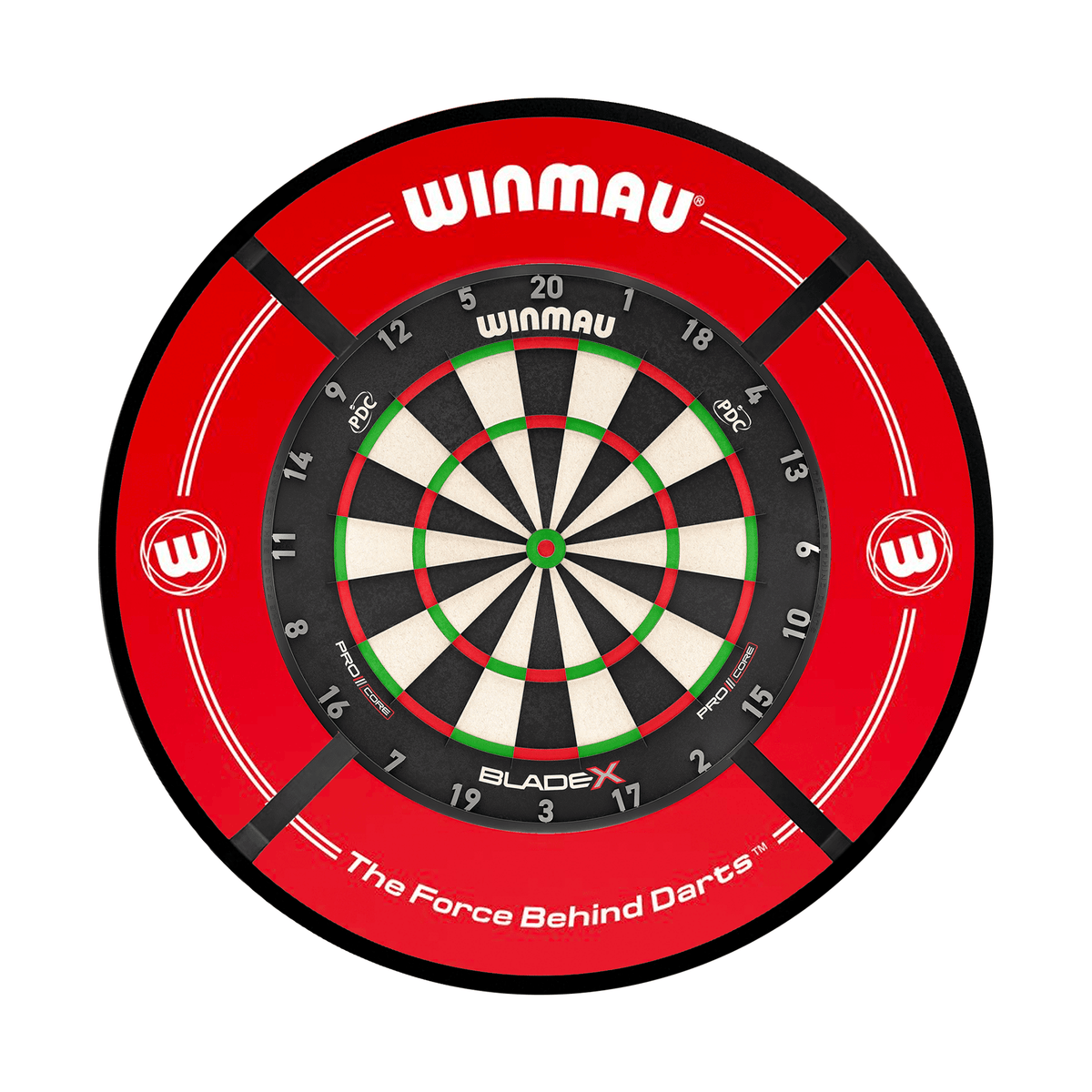 Winmau Blade X Dartboard, Surround & Corona Light Bundle Dartboard Bundles