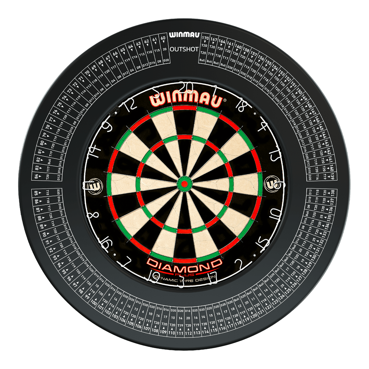 Winmau Diamond Plus Dartboard & Surround Bundle Dartboard Bundles