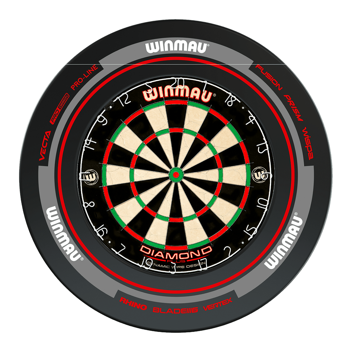 Winmau Diamond Plus Dartboard & Surround Bundle Dartboard Bundles