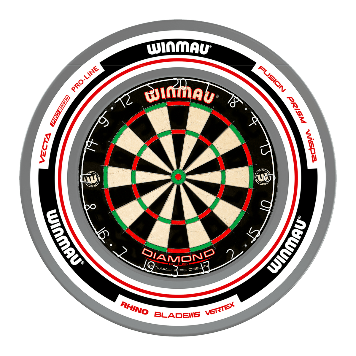 Winmau Diamond Plus Dartboard & Surround Bundle Dartboard Bundles
