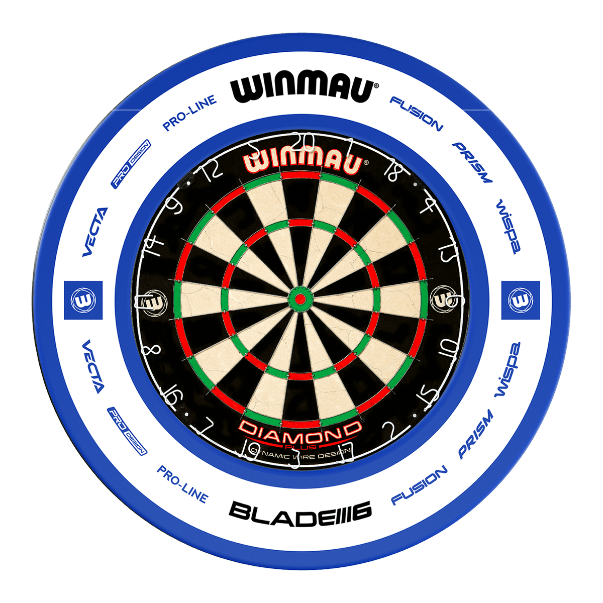 Winmau Diamond Plus Dartboard & Surround Bundle Dartboard Bundles