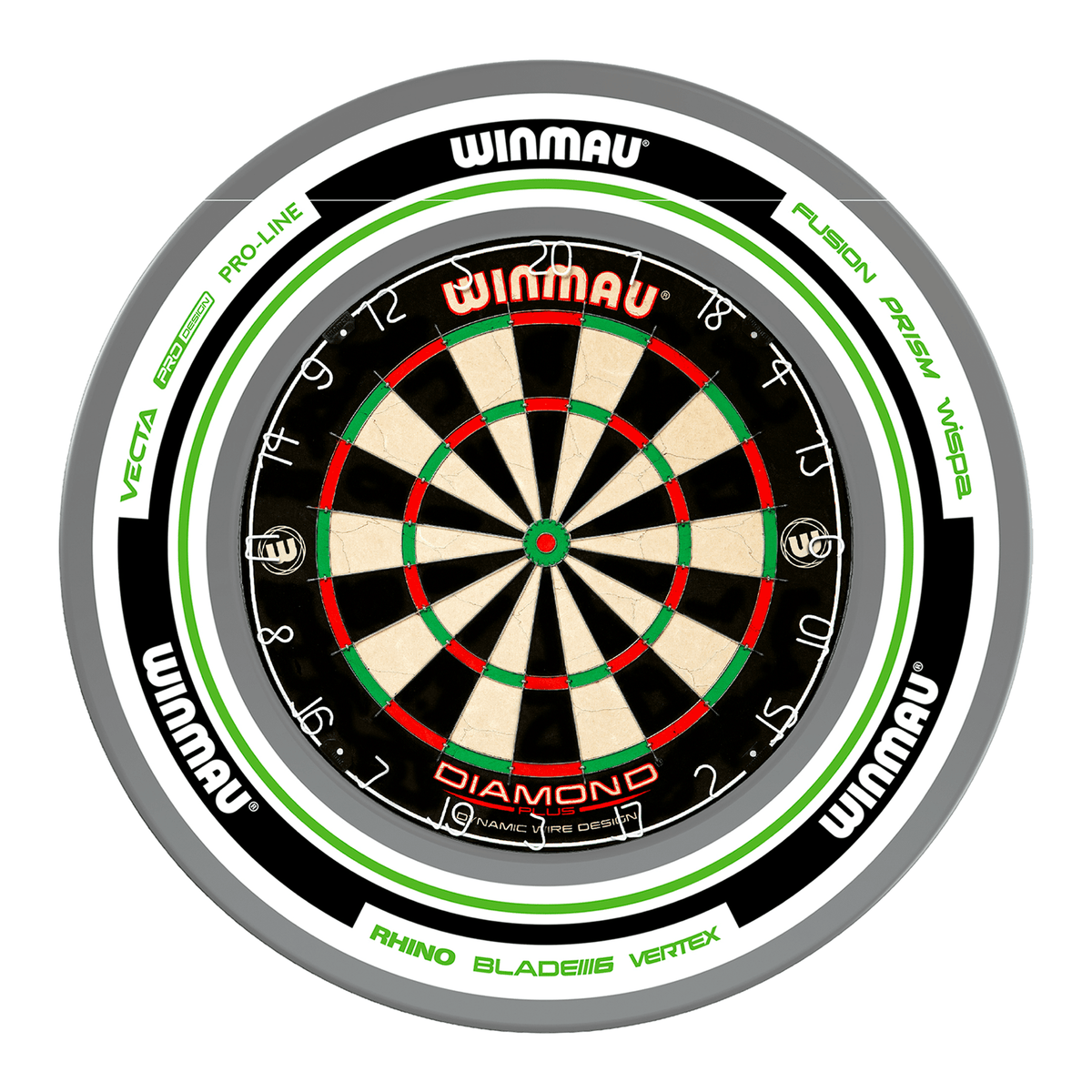 Winmau Diamond Plus Dartboard & Surround Bundle Dartboard Bundles