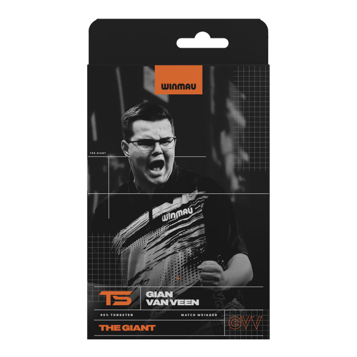 Winmau Gian Van Veen TS Switch Point - 90% Tungsten Steel Tip Darts Darts