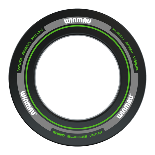 Winmau Printed Dartboard Surround Advance Black/Green Boards