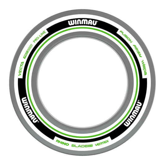 Winmau Printed Dartboard Surround Advance White/Green Boards