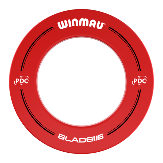 Winmau Printed Dartboard Surround PDC Red Boards