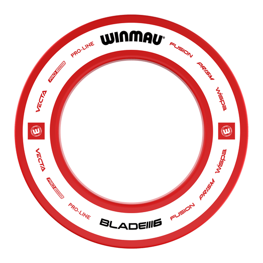 Winmau Printed Dartboard Surround Pro 2.0 Red Boards