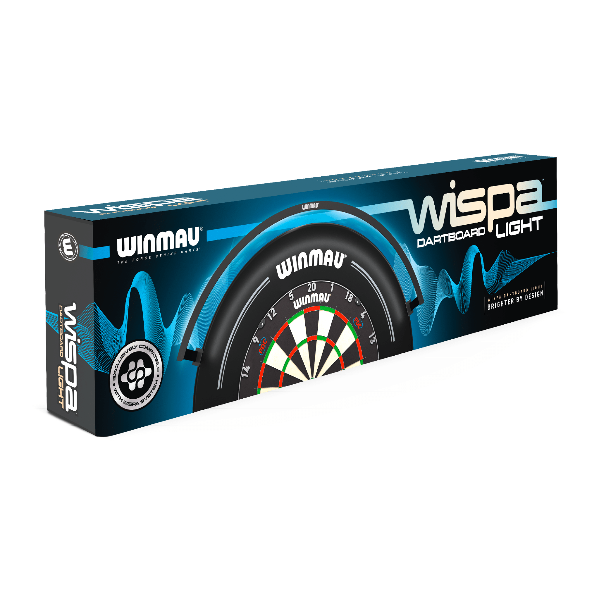 Winmau Wispa Sound Reduction System & Dartboard Light Bundle Boards
