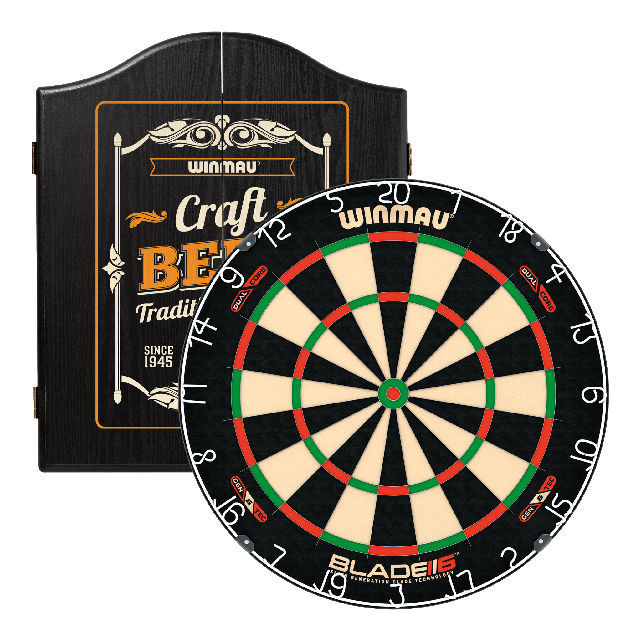 Darts Online Winmau Blade 6 & Cabinet Bundle Blade 6 Dual Core / Craft Beer Boards