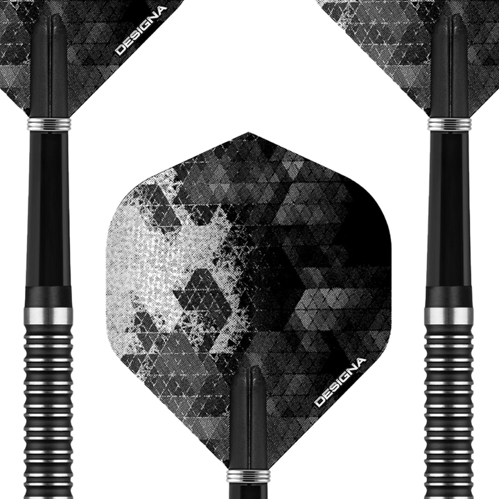 Designa Dark Thunder V2 Steel Tip Darts - 90% Tungsten - 20 Grams Darts