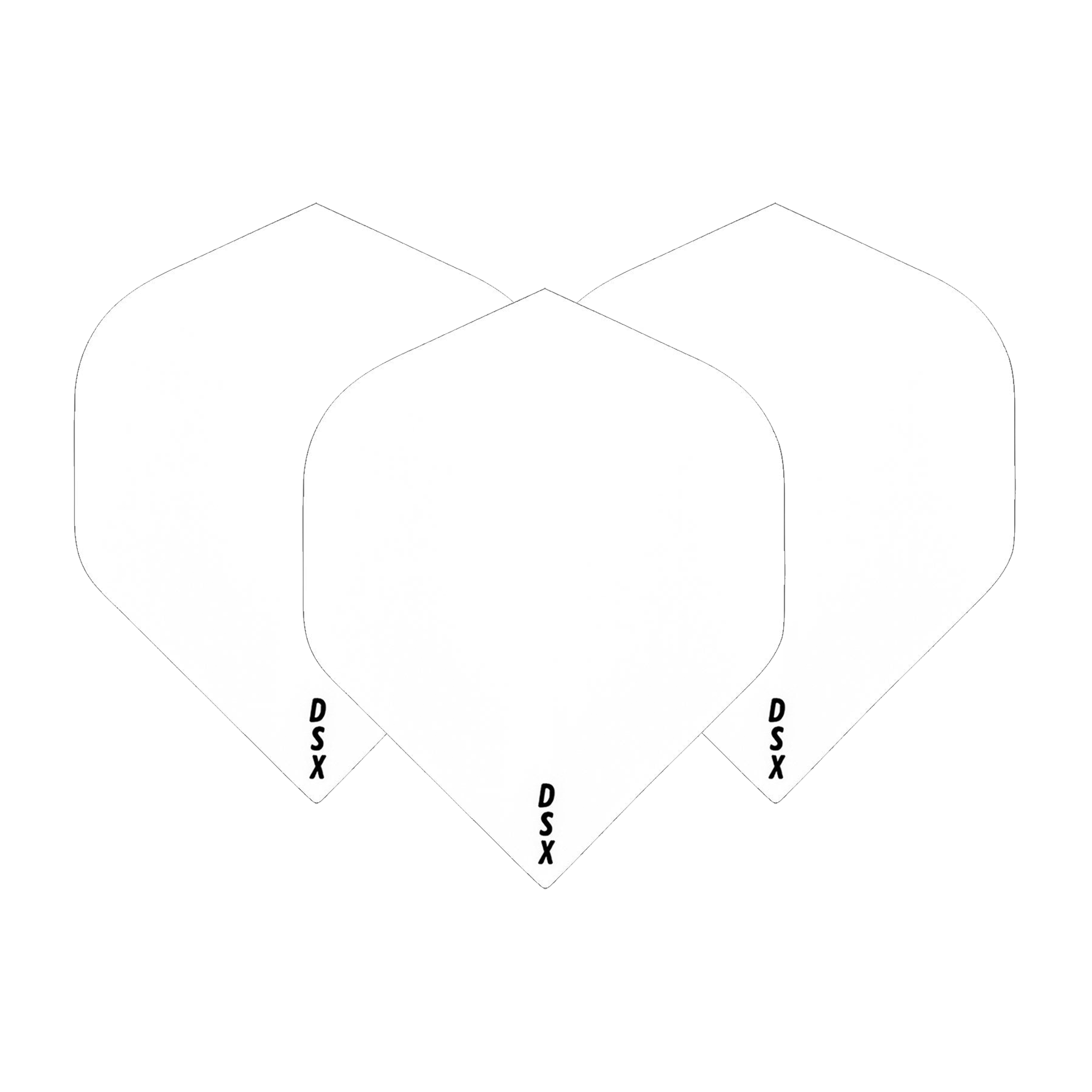 Designa DSX100 No.2 Dart Flights White Flights