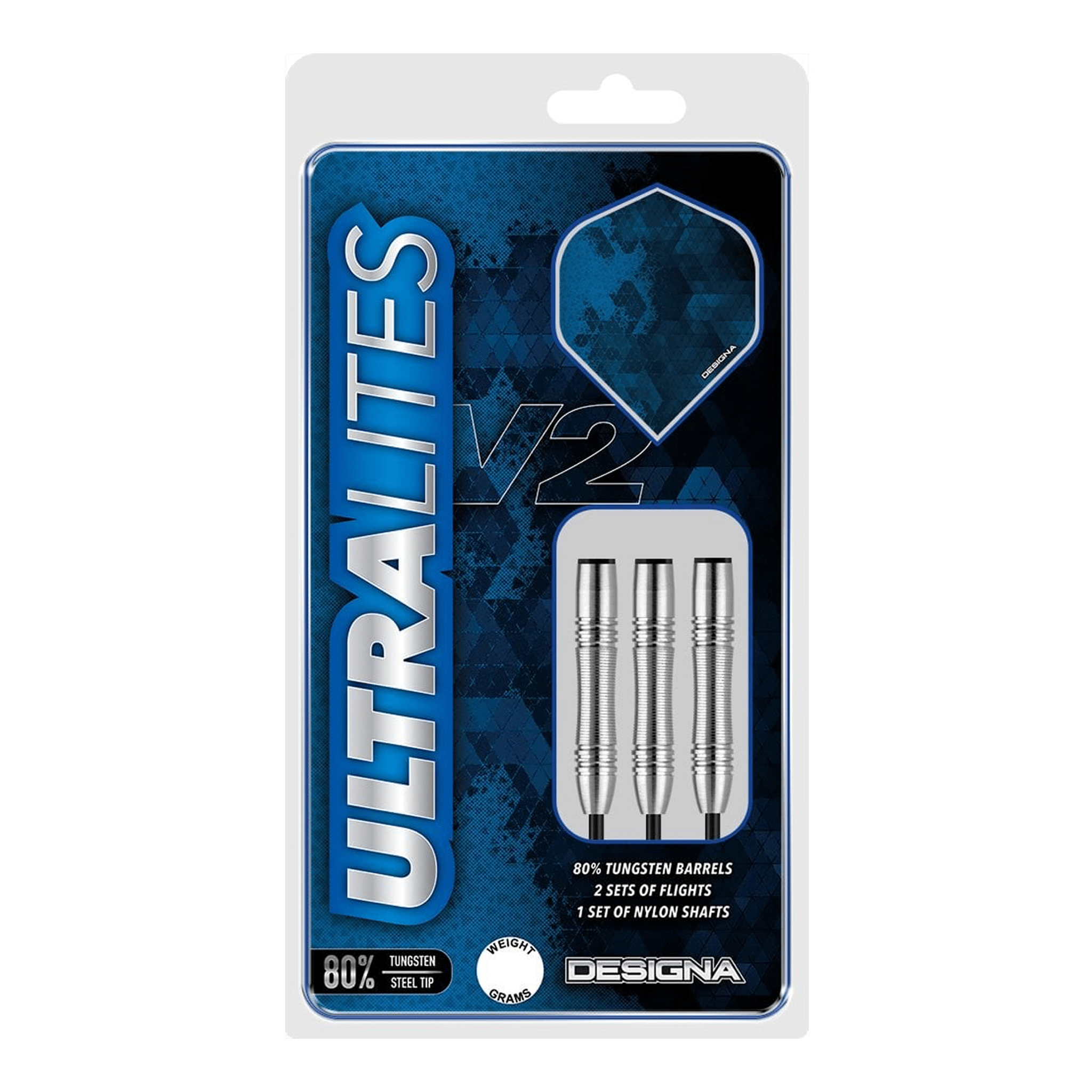 Designa Ultralites V2 M4 - 80% Tungsten Steel Tip Darts Darts