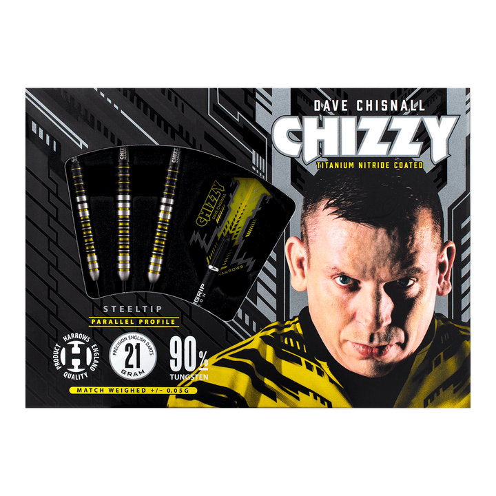 Harrows Chizzy Steel Tip Darts - 90% Tungsten - 21 Grams Darts