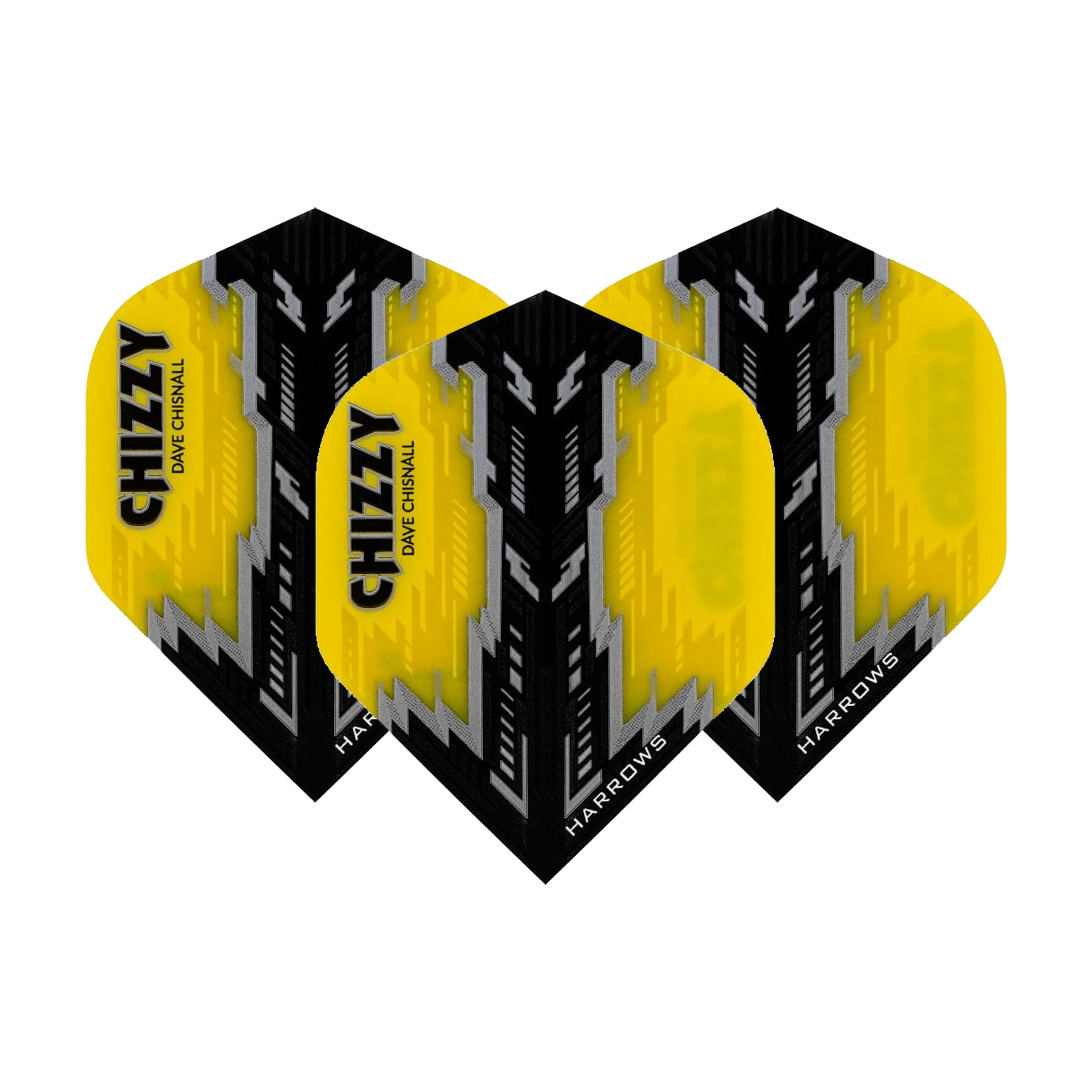 Harrows Dave Chisnall Chizzy Prime Dart Flights Yellow / No. 2 Flights