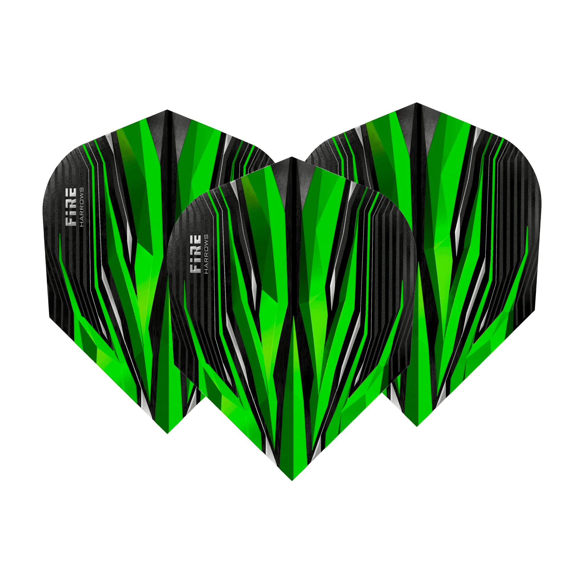 Harrows Fire Inferno No. 6 Standard Dart Flights Green Flights