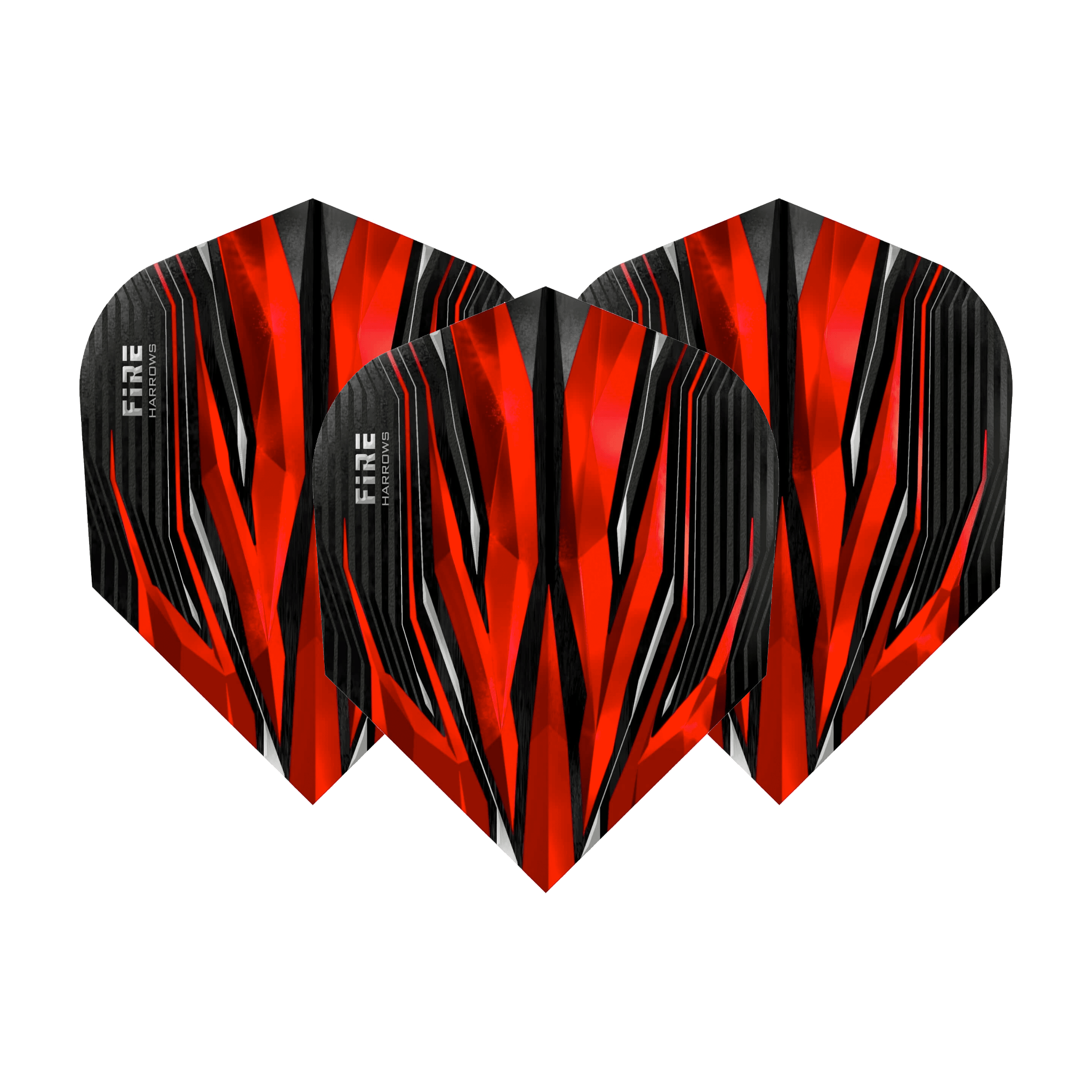 Harrows Fire Inferno No. 6 Standard Dart Flights Red Flights