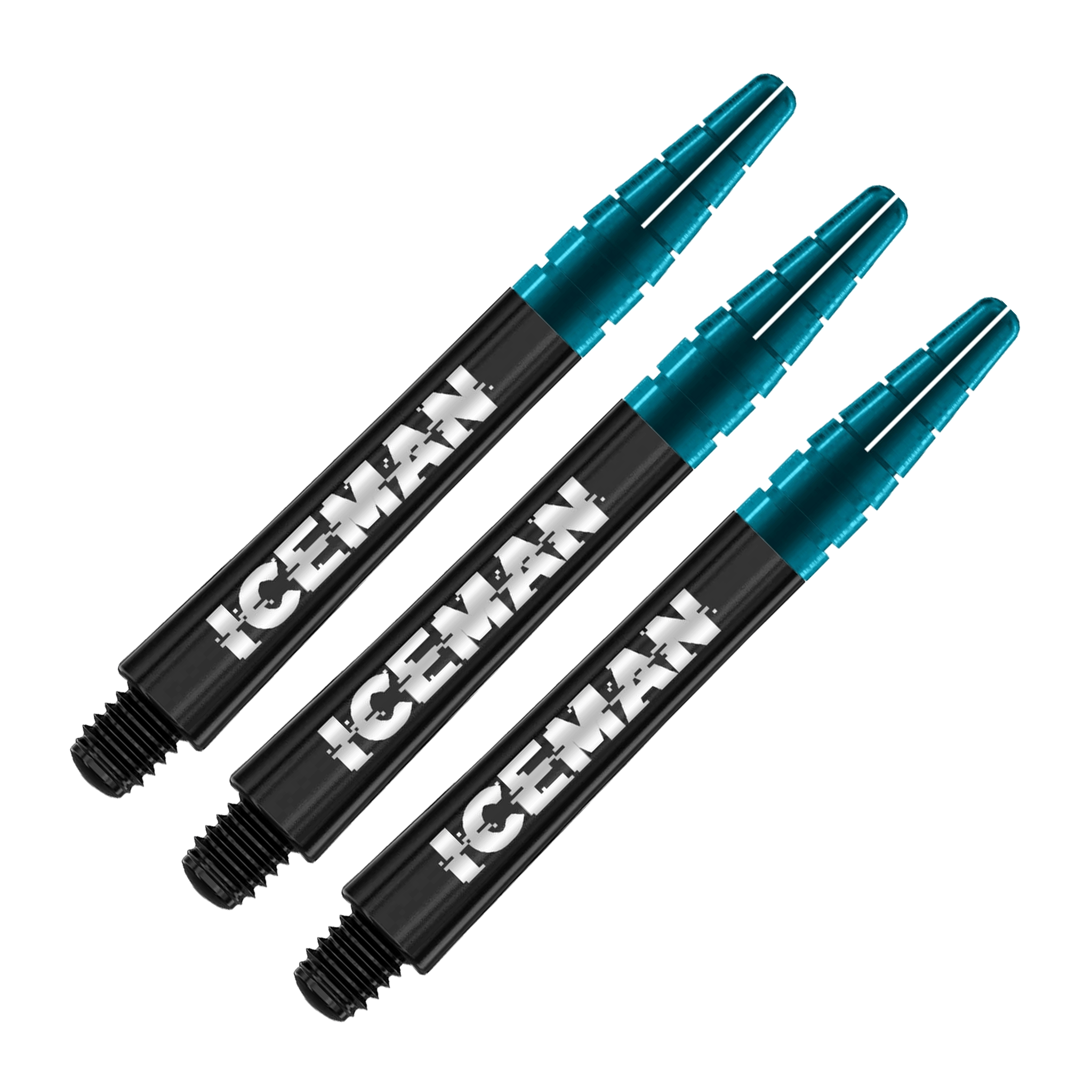 Harrows Gerwyn Price Iceman Nitrotech Ionic Polycarbonate Shafts Black / Medium (42mm) Shafts