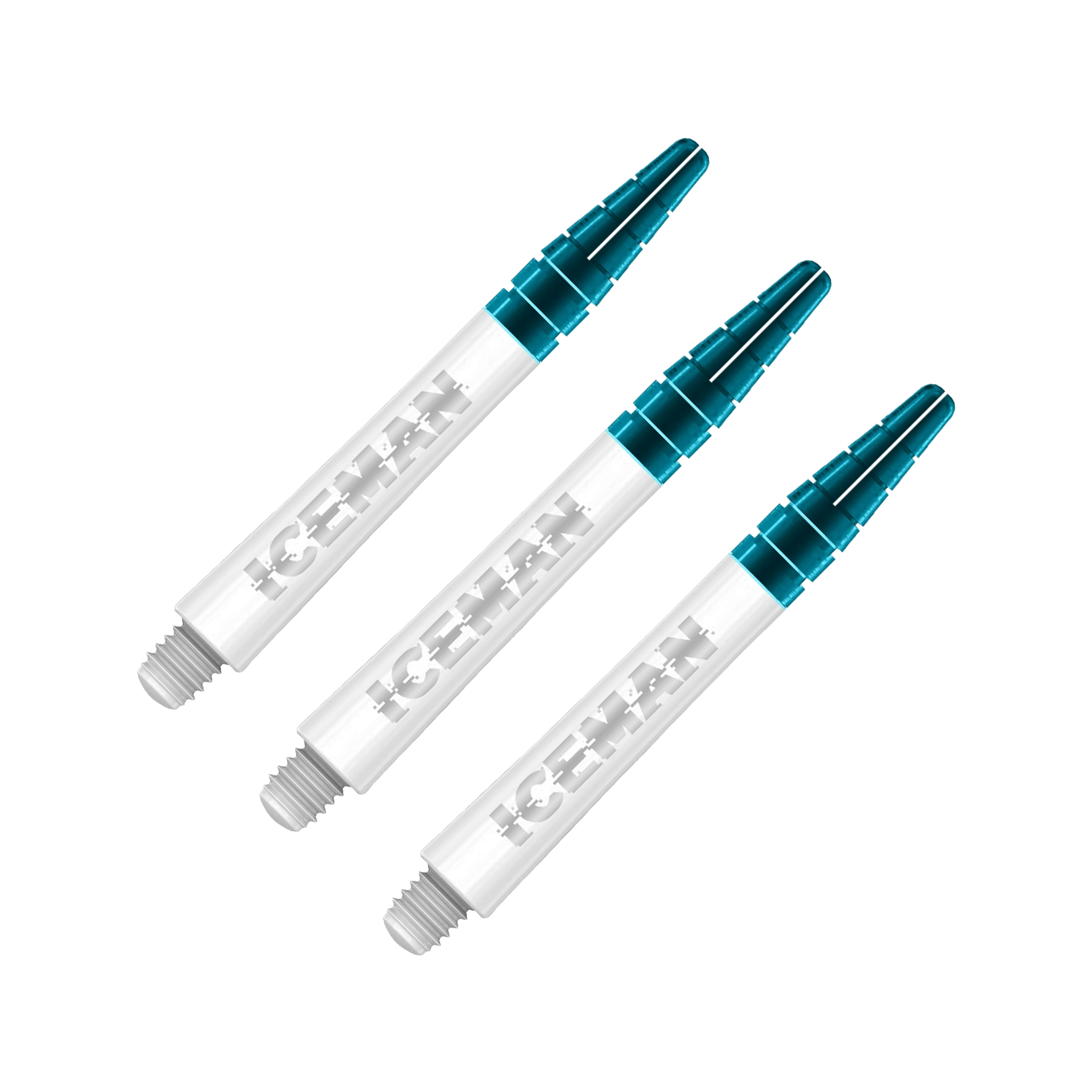 Harrows Gerwyn Price Iceman Nitrotech Ionic Polycarbonate Shafts White / Short (36mm) Shafts