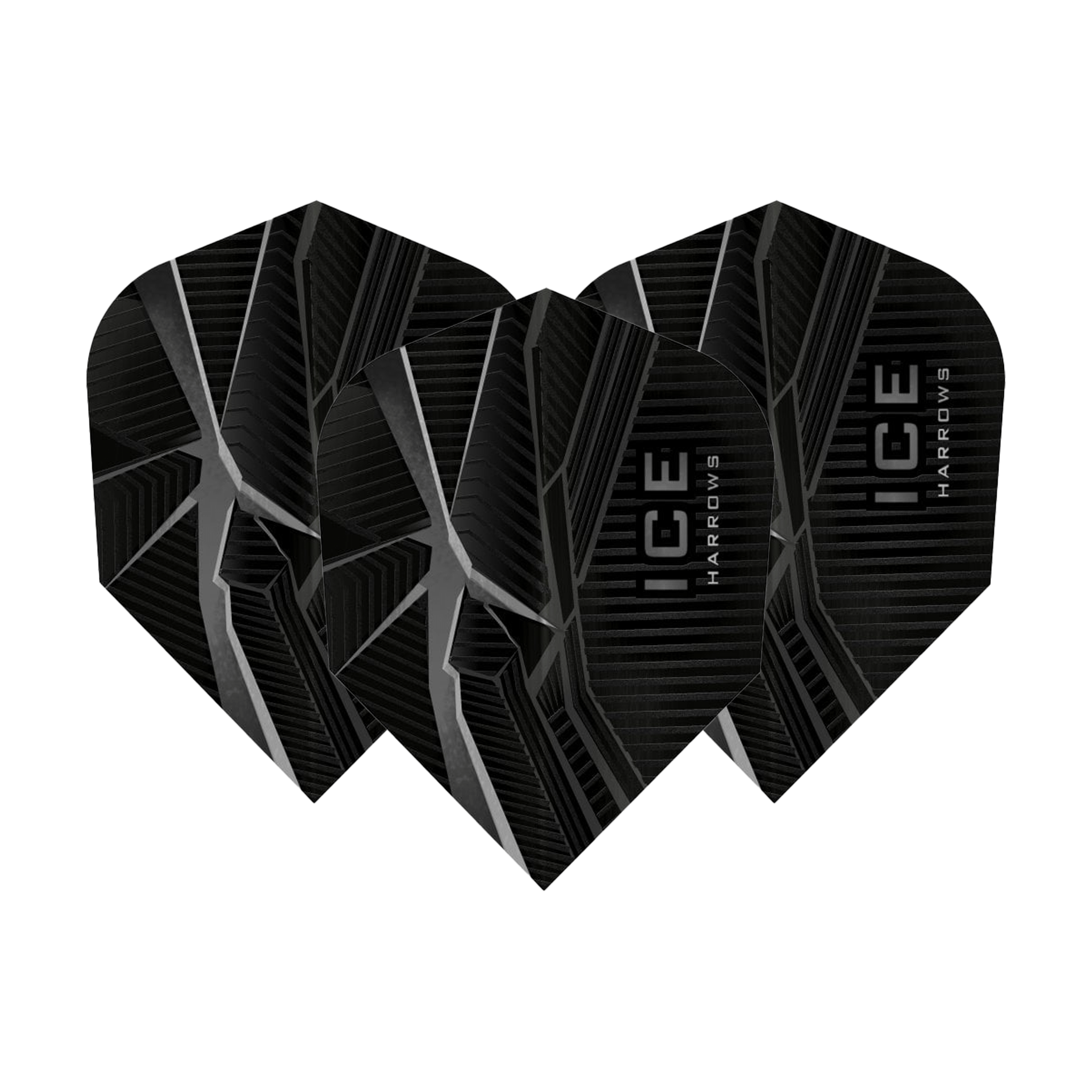 Harrows ICE Recut No. 6 Dart Flights Black Flights
