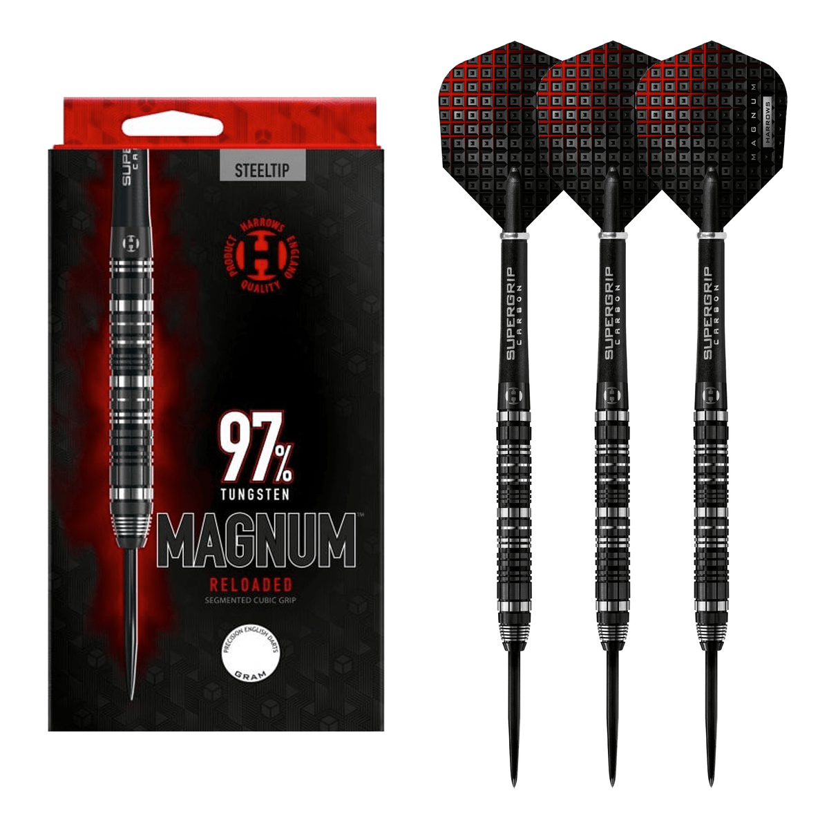 Buy Harrows Magnum Reloaded 97 Tungsten Steel Tip Darts from Darts Online