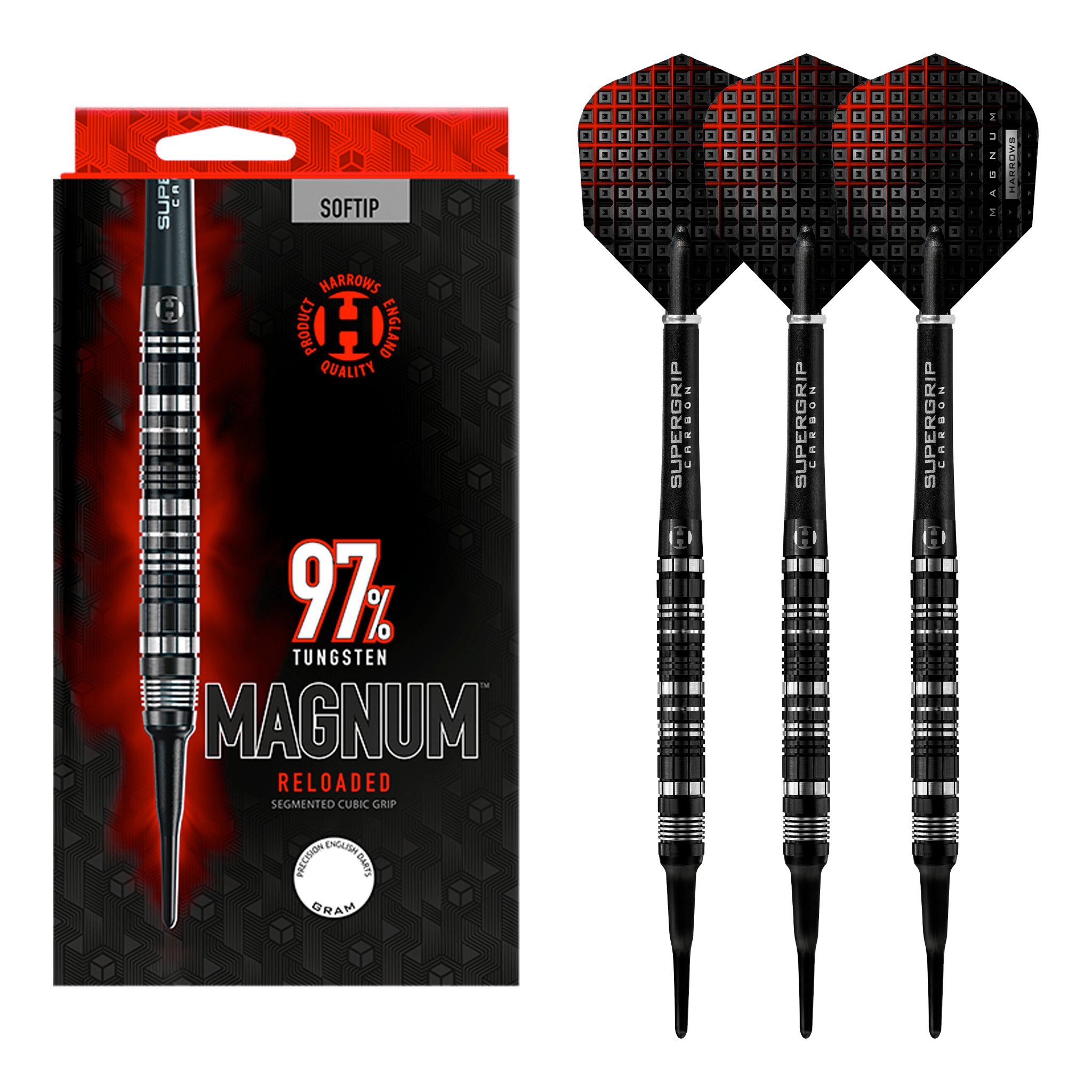 Harrows Magnum Reloaded - 97% Tungsten Soft Tip Darts 18 Grams Darts