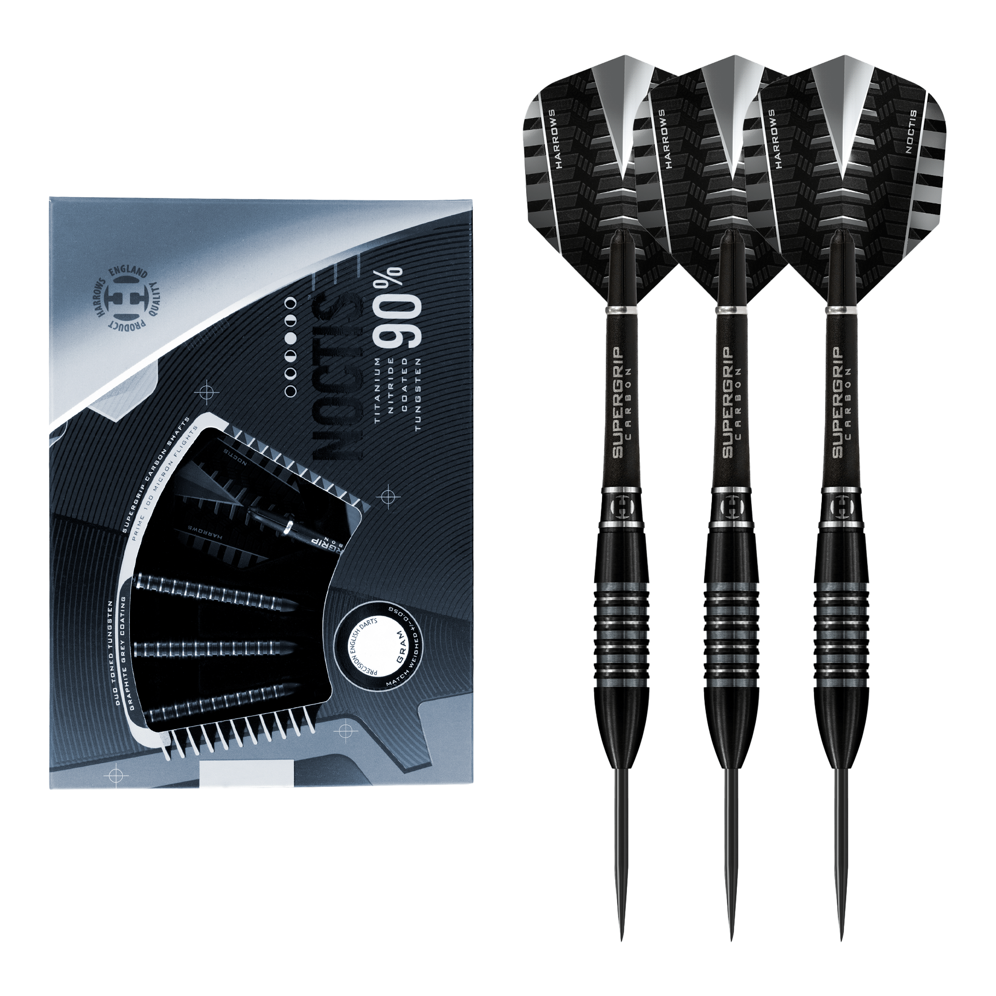Harrows Noctis Bomb Barrel - 90% Tungsten Steel Tip Darts 23 Grams Darts