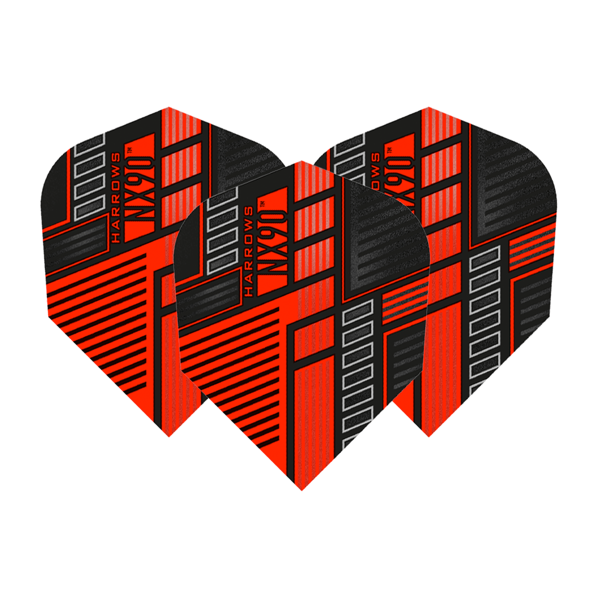 Harrows NX90 - Dart Flights No. 6 / Red Flights