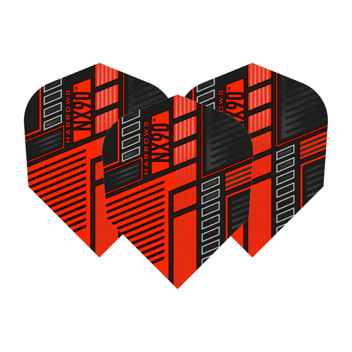 Harrows NX90 - Dart Flights No. 6 / Red Flights