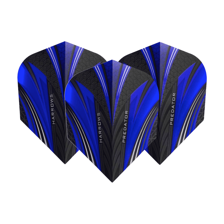 Harrows Prime Predator Standard Dart Flights Blue Flights