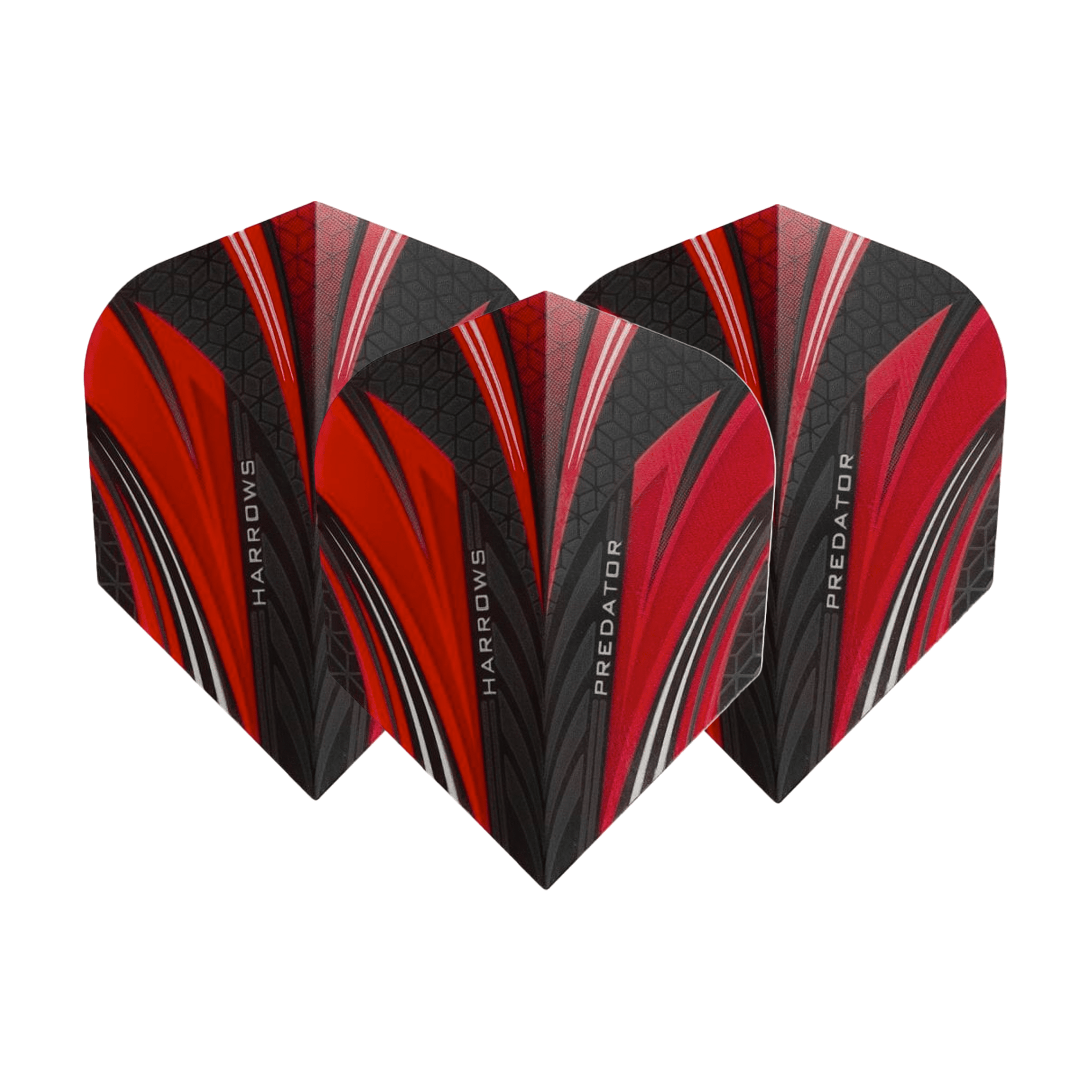 Harrows Prime Predator Standard Dart Flights Red Flights