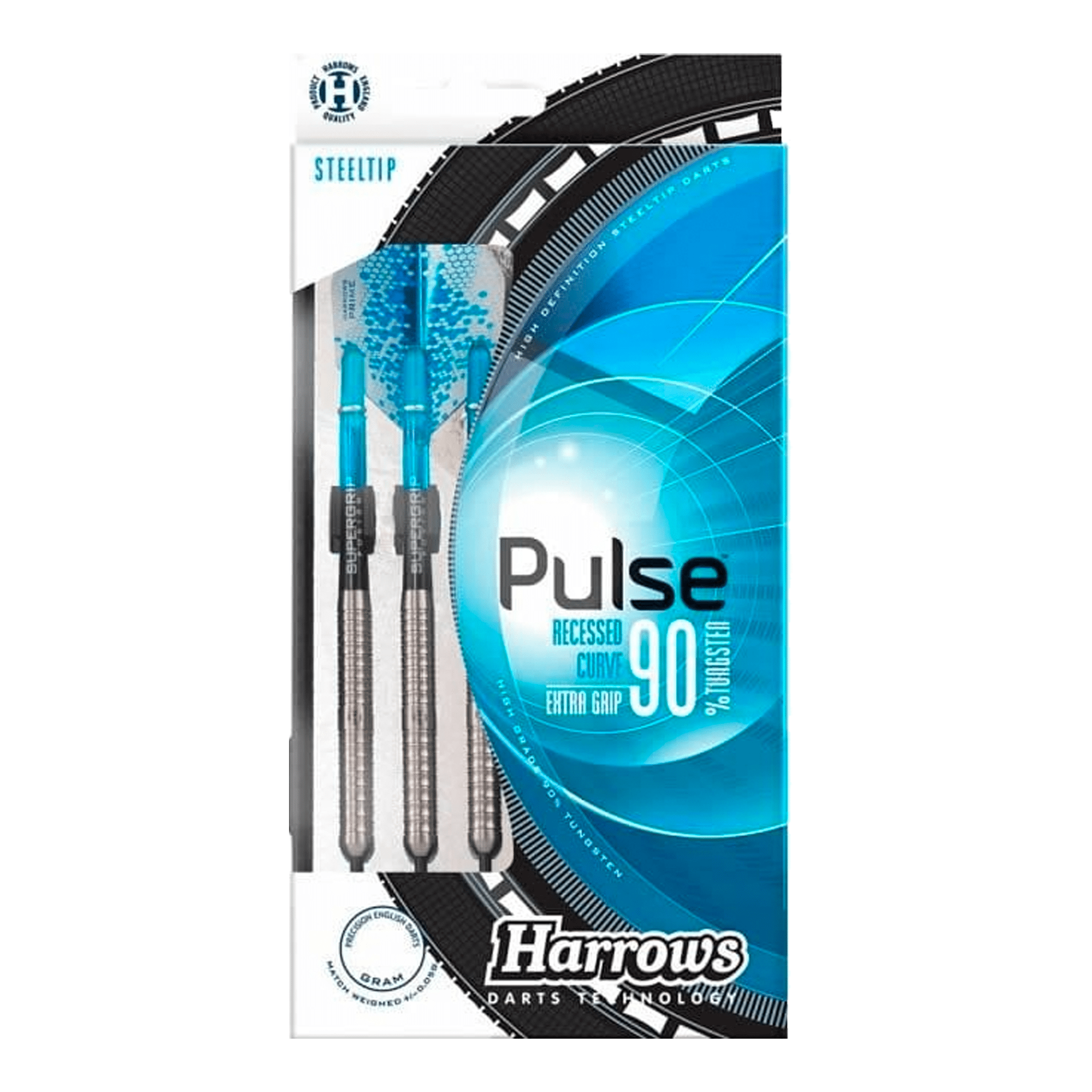 Harrows Pulse Steel Tip Darts - 90% Tungsten - 21 Grams Darts