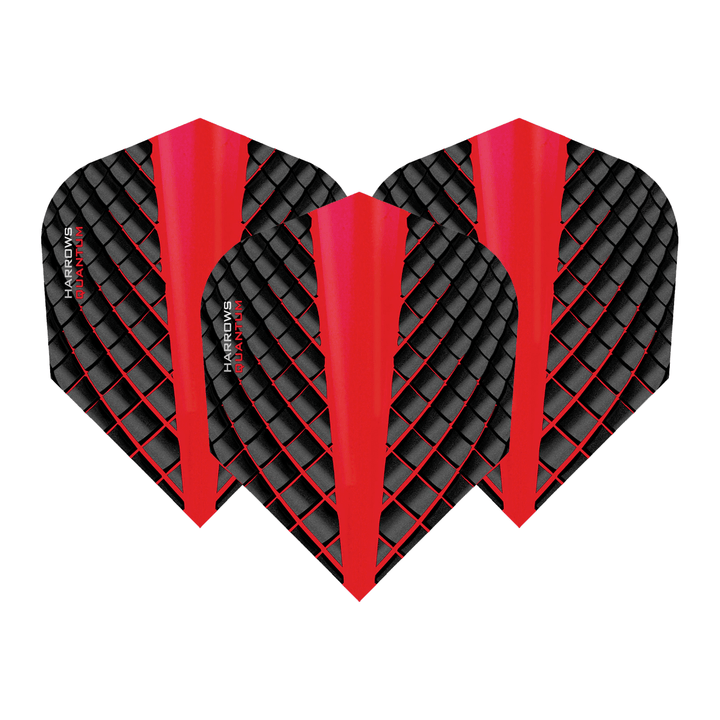 Harrows Quantum - Dart Flights Standard / Red Flights