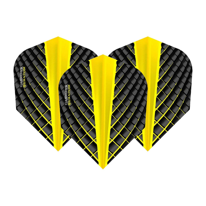 Harrows Quantum Dart Flights Yellow / Standard Flights