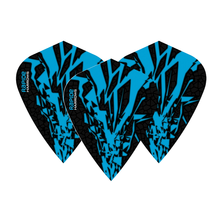 Harrows Rapide X - Dart Flights Kite / Aqua Flights