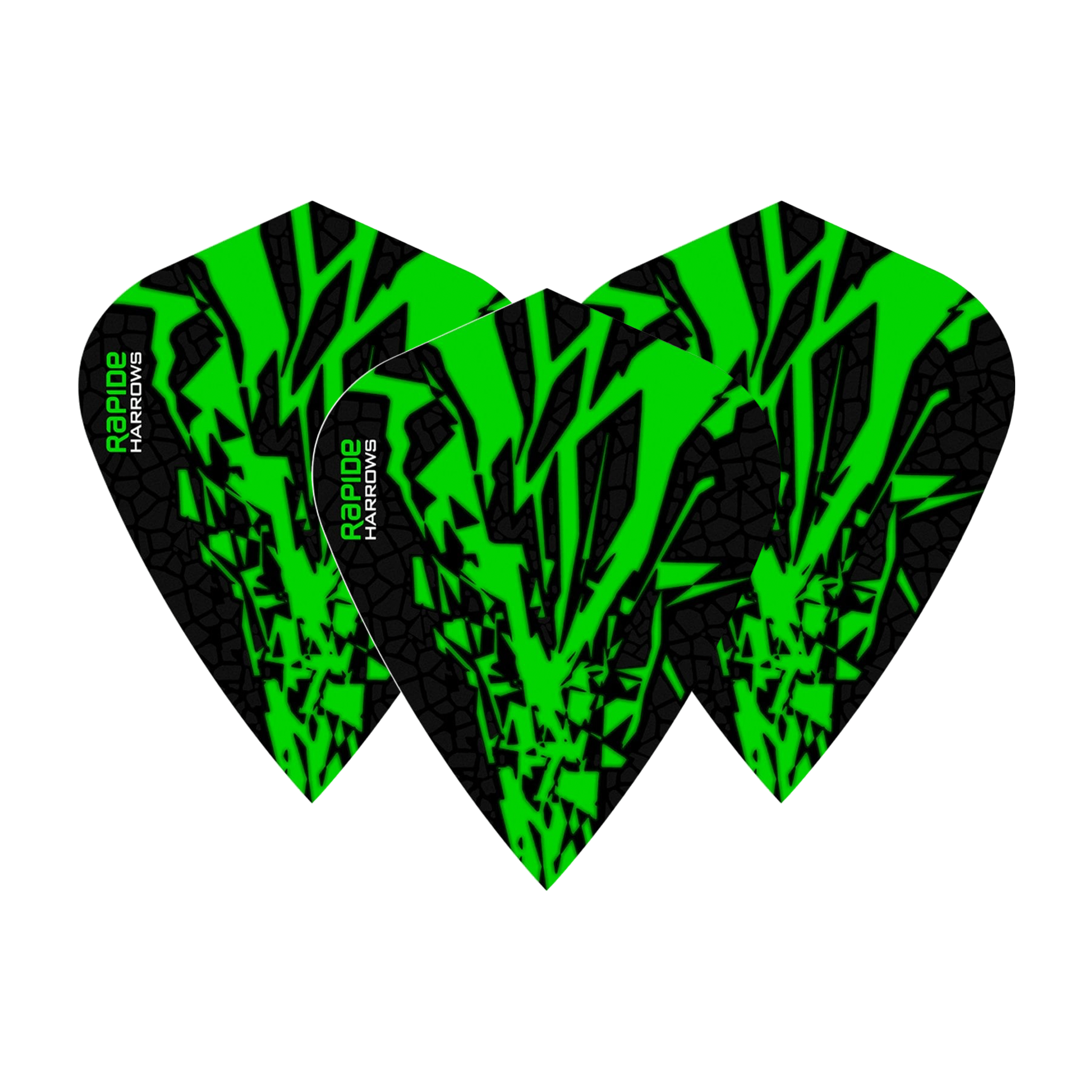 Harrows Rapide X - Dart Flights Kite / Green Flights