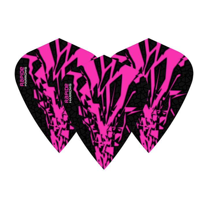 Harrows Rapide X - Dart Flights Kite / Pink Flights