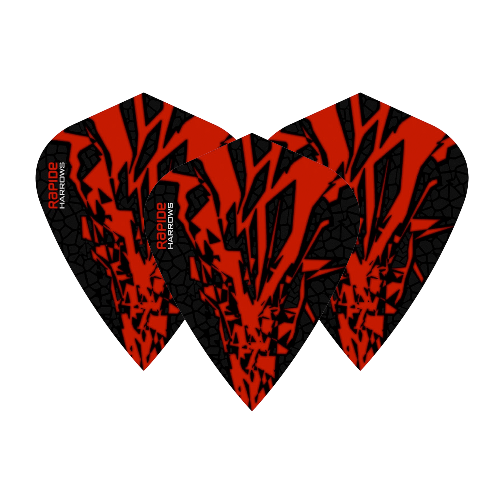 Harrows Rapide X - Dart Flights Kite / Red Flights