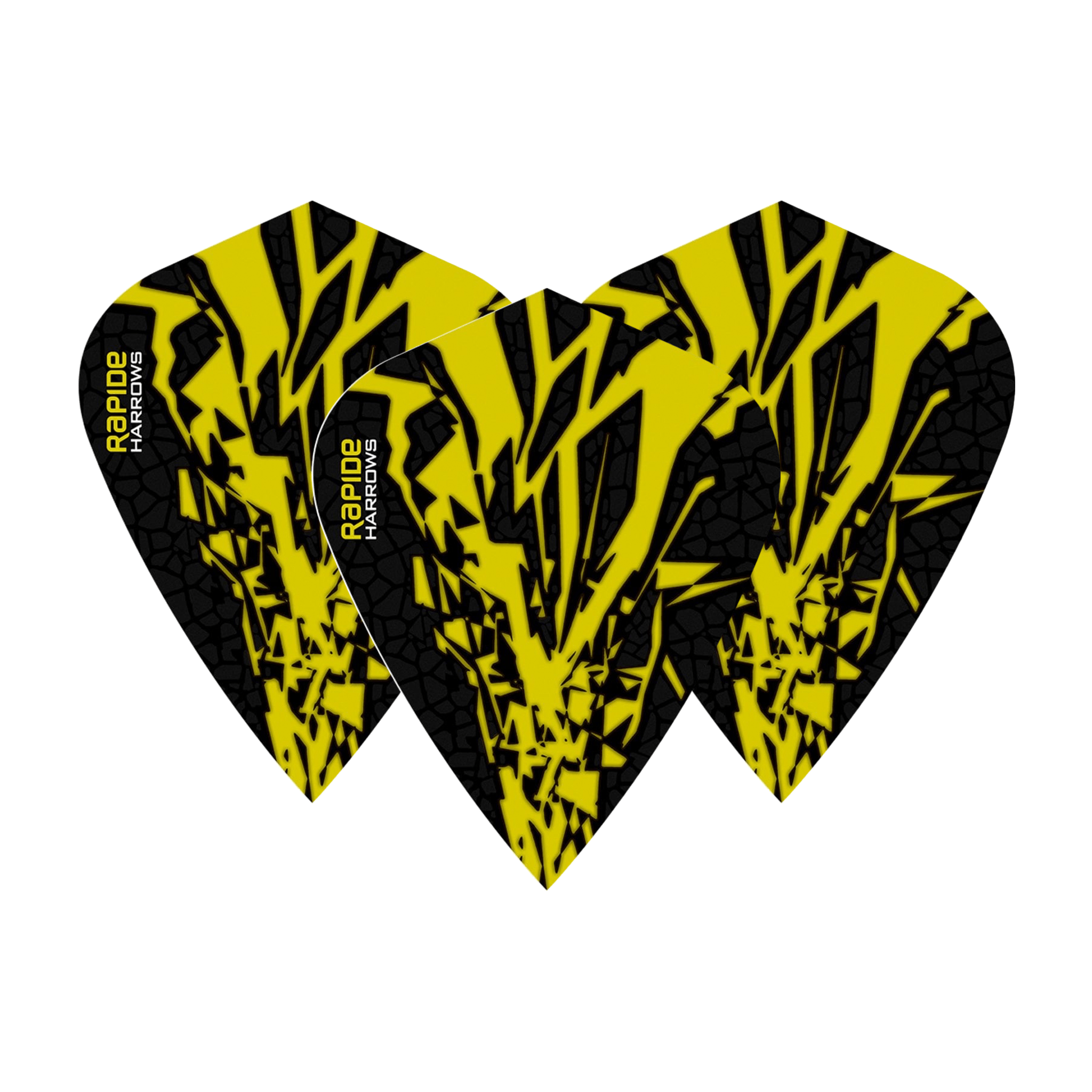 Harrows Rapide X - Dart Flights Kite / Yellow Flights