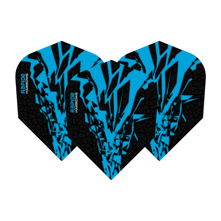 Harrows Rapide X Standard Dart Flights Aqua Flights