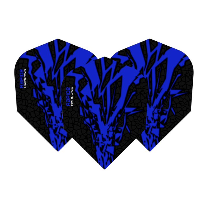 Harrows Rapide X Standard Dart Flights Dark Blue Flights