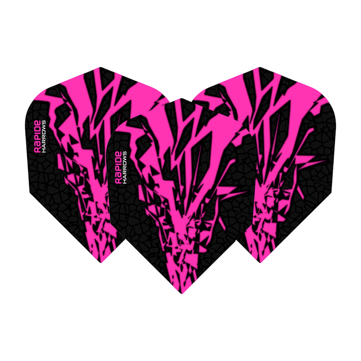 Harrows Rapide X Standard Dart Flights Pink Flights