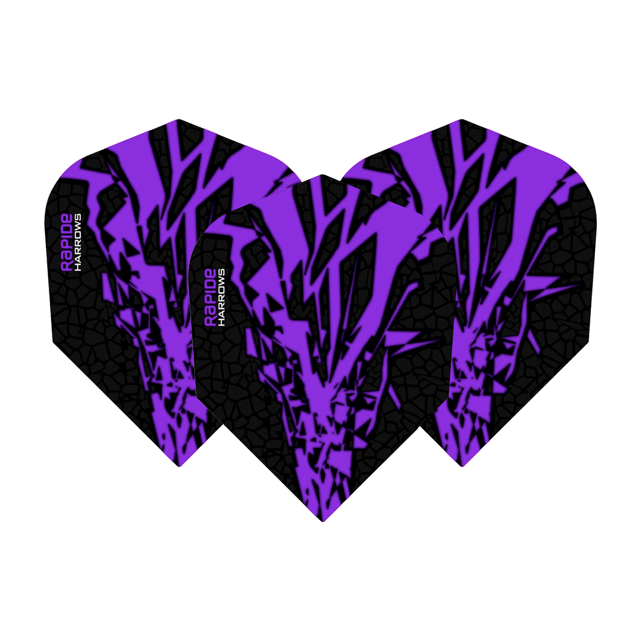 Harrows Rapide X Standard Dart Flights Purple Flights