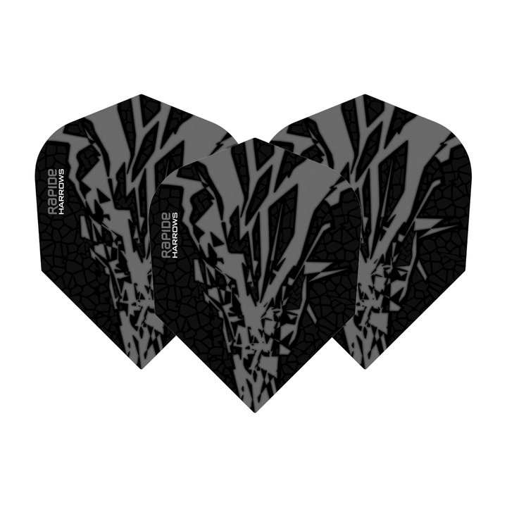 Harrows Rapide X Standard Dart Flights Smokey Flights
