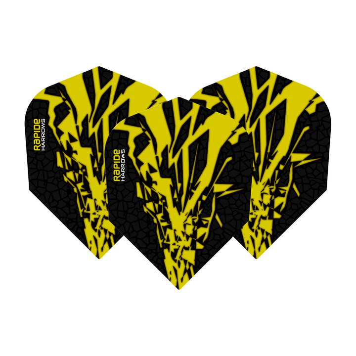 Harrows Rapide X Standard Dart Flights Yellow Flights